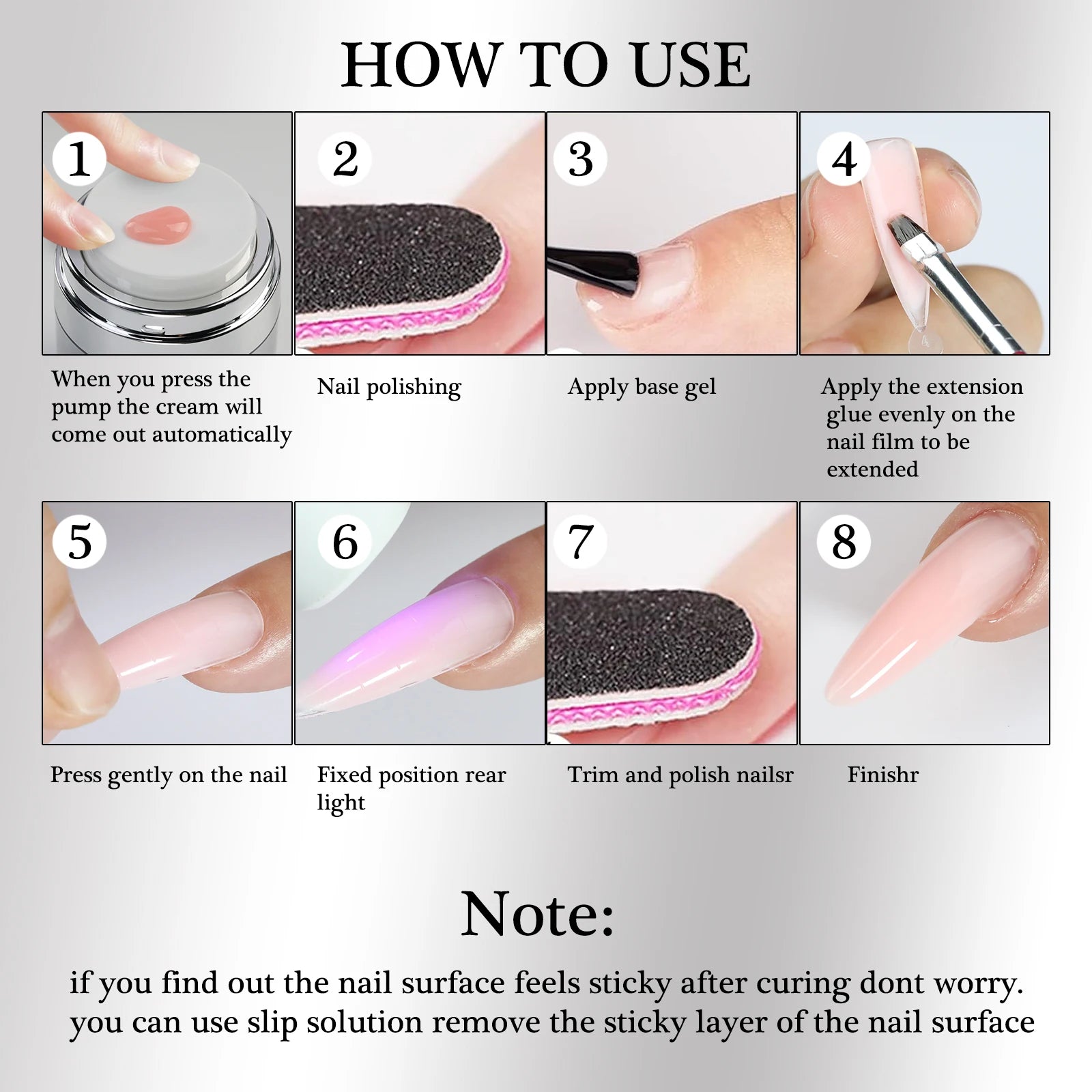 15/30g Quick Builder Nail Gel White Nude Pink Clear Nail Art Extension Gel Multifunctional Acrylic Gel Soak Off UV LED for Salon