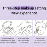 Waterproof Violet Cream powder Natural Stick Facial Long term Oil Control Easy Apply Makeup Powder Cosmetics