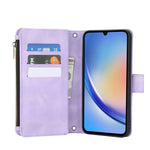 for Samsung Galaxy A35/A34/A25/A24/A73/A72/A55/A54/A53/A52/A15/A14 Case Wallet, Durable Leather Magnetic Buckle Flip Card Holder