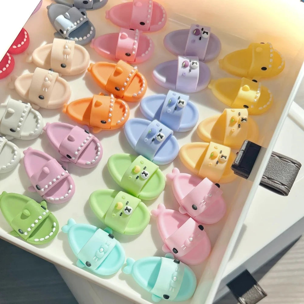 (Shoes Only)17cm Labubu Accessories Shoes Dolls Can Wear Shark Slippers Fun and Stylish Casual Shoes for Playtime