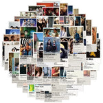 10/30/64PCS Movie Poster Sticker Aesthetic Children's DIY PVC Decoration Scrapbooking Stationery School Supplies for Kids