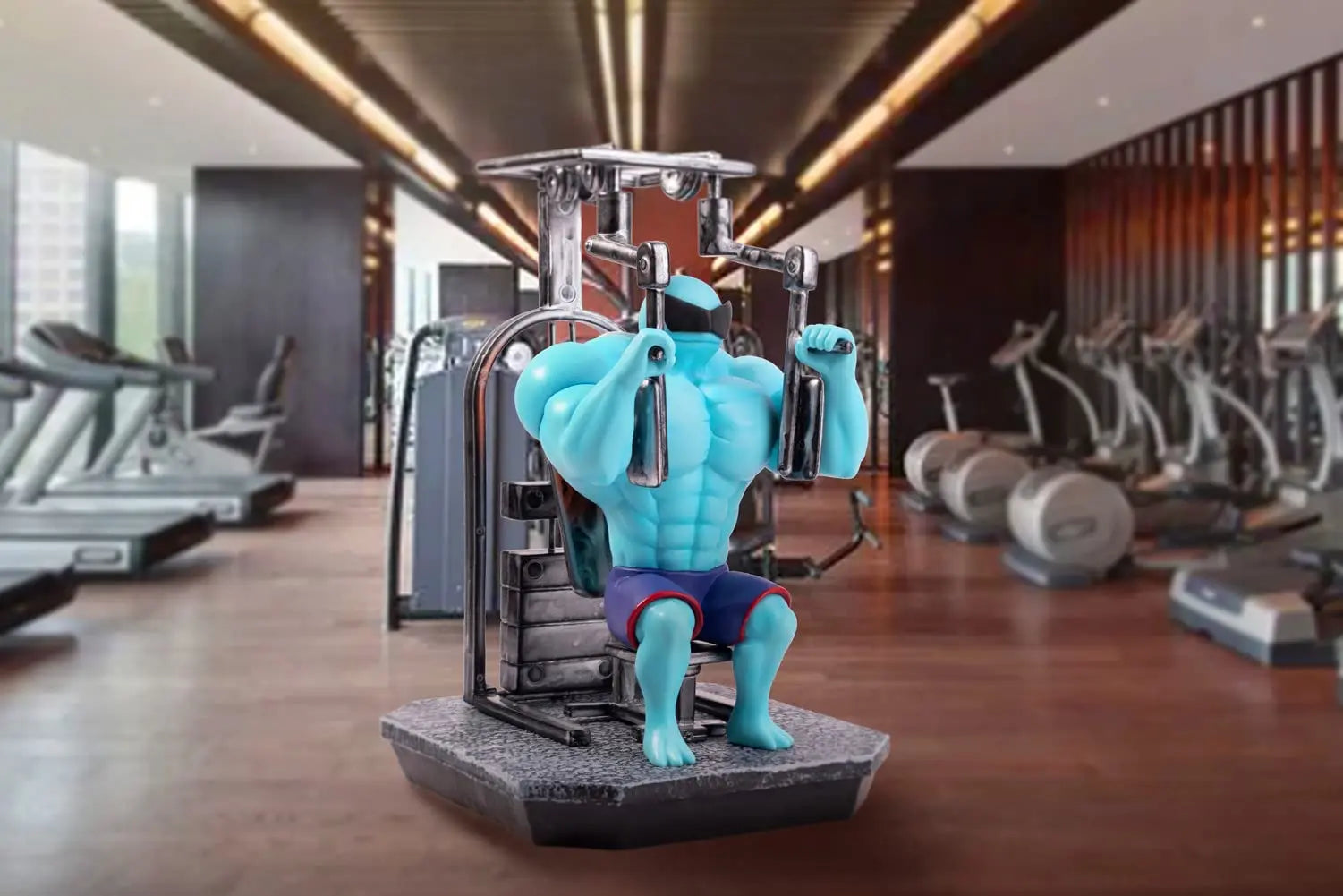 Pokemon Toys GYM Figurines Cartoon Fitness Muscle Man Action Figure Charmander Bulbasuar Squirtle Gengar Fit Model Anime Toys