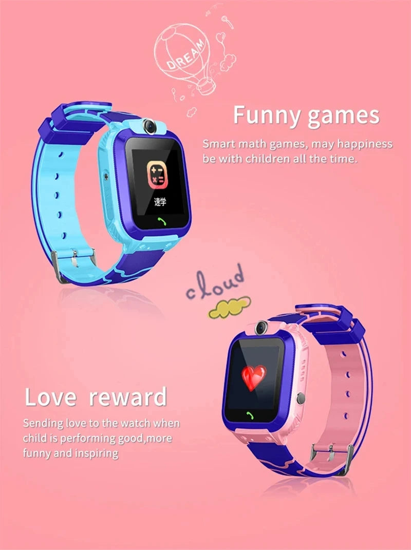 OPPO Kids Smart Watch SOS GPS Location Tracke Sim Card Call Child SmartWatch Camera Waterproof Watch Gift For Ios Android 2026
