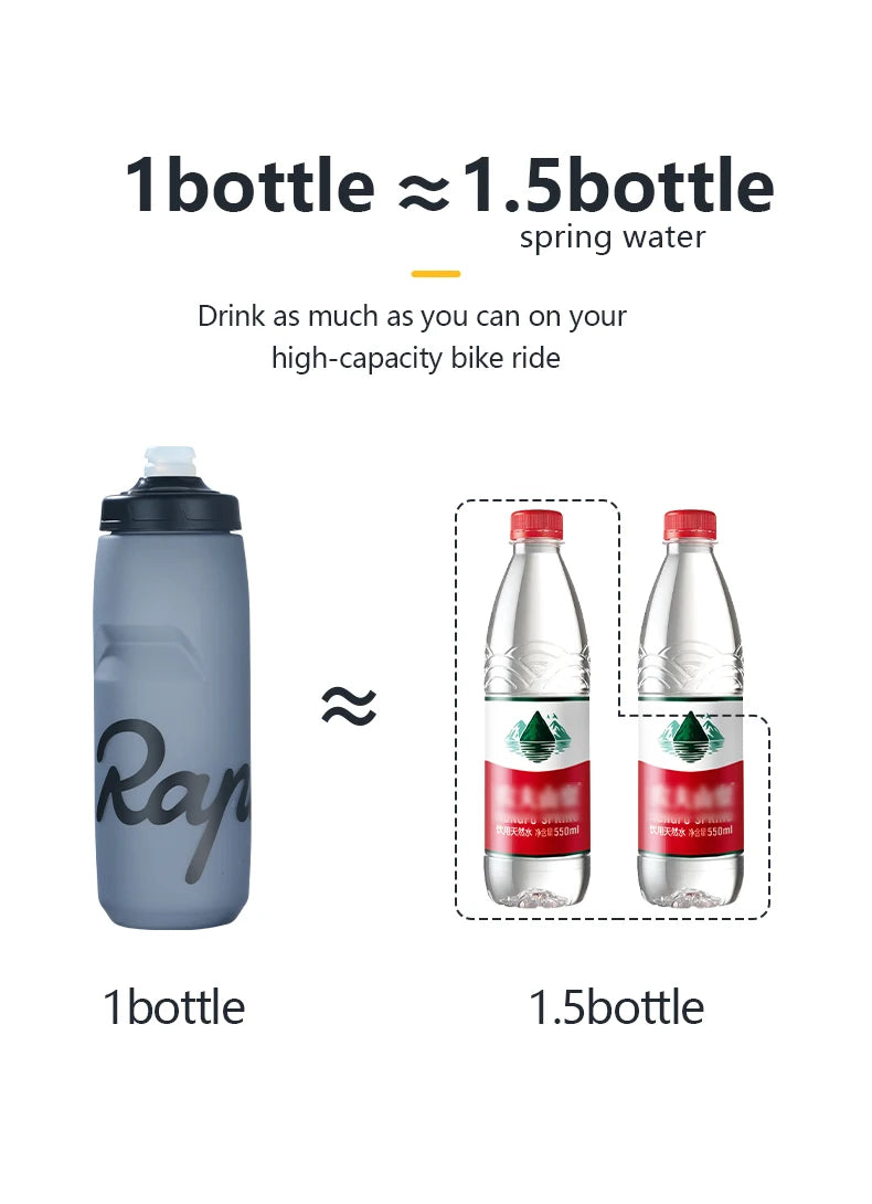 Rapha Cycling Water Bottle 620/750ml Ultra light Leak-proof squeezable Taste-free Camping Hiking Sports Bicycle Kettle
