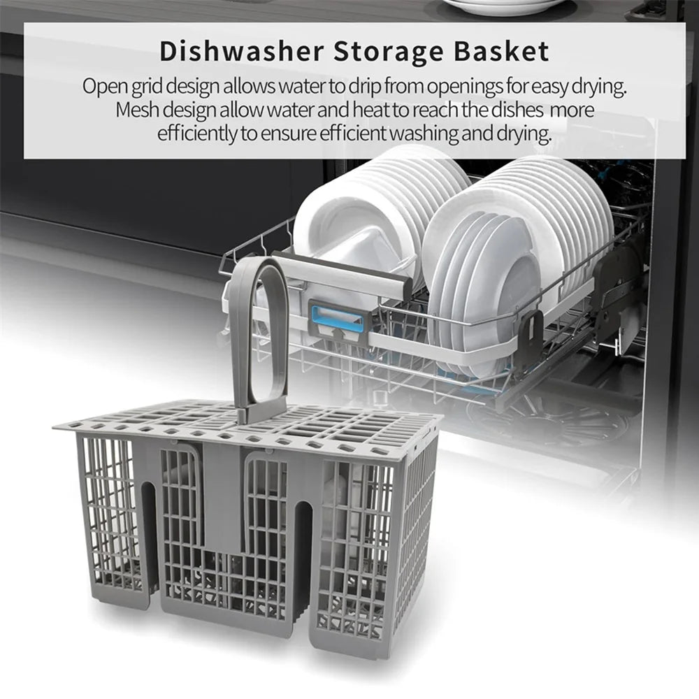 Detachable Dishwasher Cutlery Basket Portable Tableware Fork Spoon Cutlery Storage Kitchen Multifunctional Dishwashing Tools ﻿