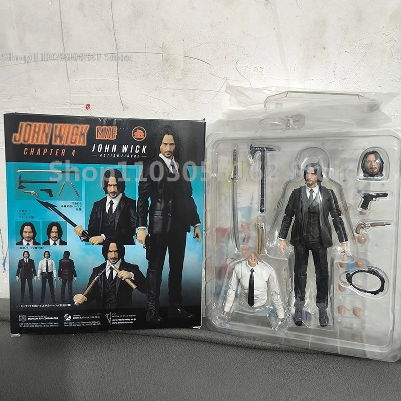 Mafex 085 JOHN WICK Chapter 2 with Dog Figure Chapter 4Mafex 212 John Wick Action Figure Figure Model Toys Dolls Birthday Gift