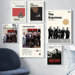 Classic TV Series Show The Sopranos Family Prints Canvas Painting  Wall Art Living Room Home Decor