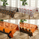 1Pcs Halloween Skeleton Pumpkin Spider Tablecloth Halloween Ghost Festival Day of The Dead Prank Party Carnival Party Decoration