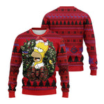 2026 Hot The Simpsons Print Sweatshirt Winter Christmas Ugly Hoodie Women's Casual Pullover Harajuku Festive Streetwear Y2k Top
