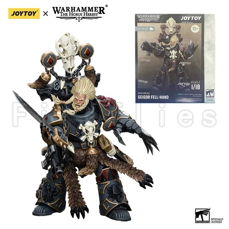1/18 JOYTOY Action Figure – Warhammer 40K Horus Heresy Space Wolves Logan Ghostwolf Mecha Model