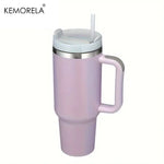 KEMORELA 30&40 oz Tumbler With Handle Lid Straw 887/1182ML Stainless Steel Water Bottle Vacuum Thermos Cup Travel Car Coffee Mug