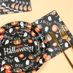 Halloween Disposable Tableware Pumpkin Ghost Boo Paper Plates Cups Napkins Kids Favor Happy Halloween Decoration Trick or Treat