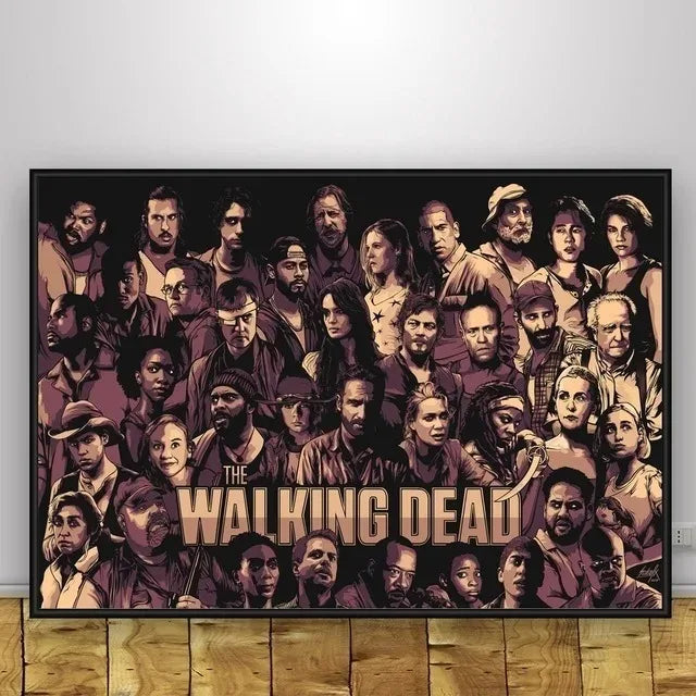 Classic Art Poster The Walking Dead The Comic Wall Art Paint Wall Decor Canvas Painting Prints Interior Bar Cafe No Frame
