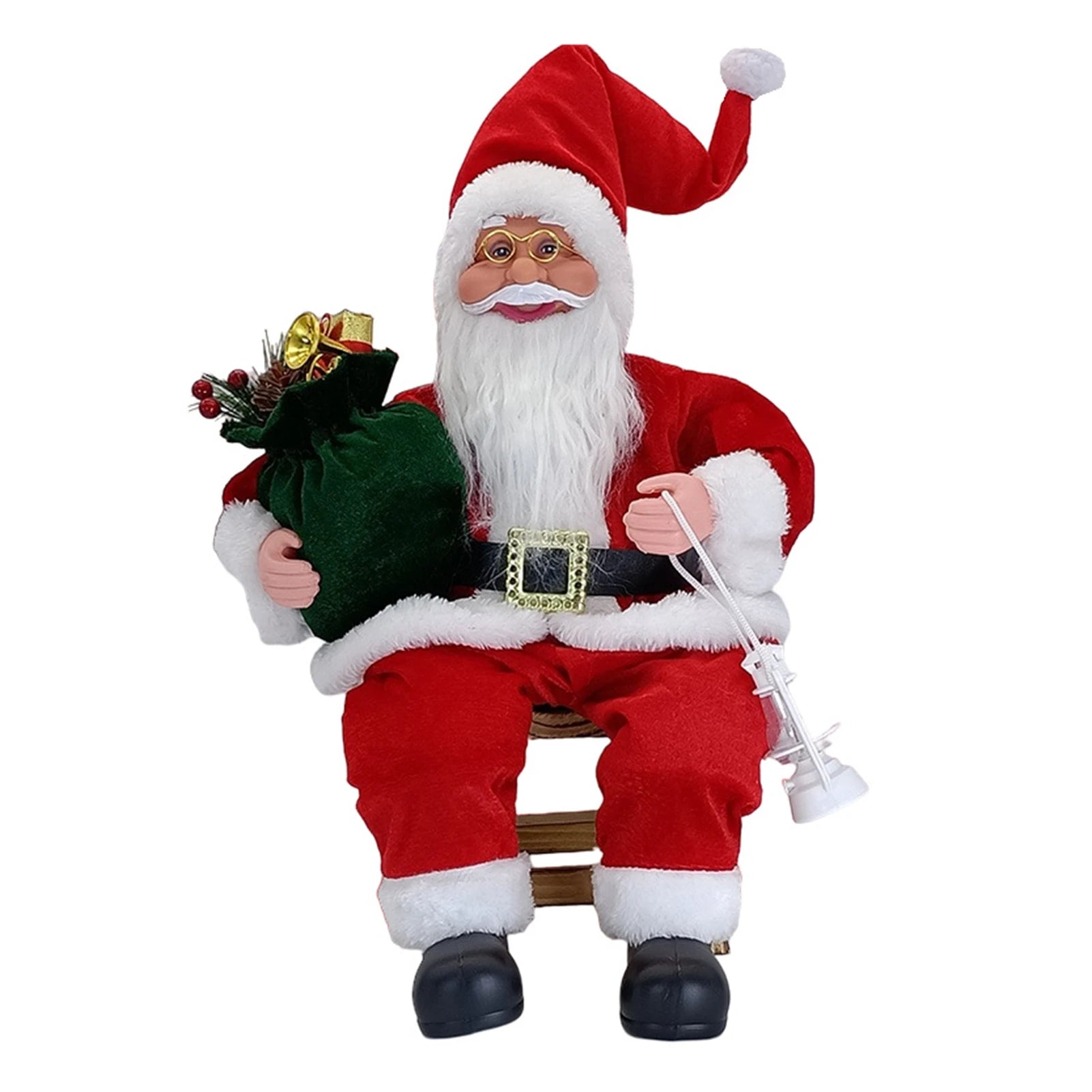 50cm Sitting Santa Clauses Decoration Fashionable Vivid Christmas Handiworks For Office