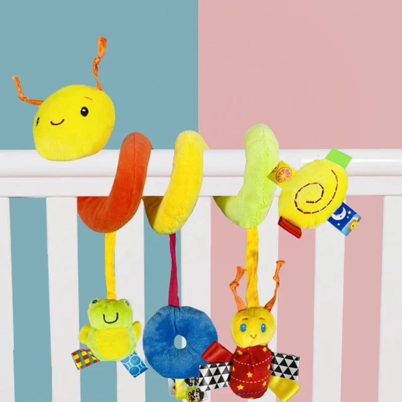 Baby Crib Hanging Rattles Toys, Soft Mobiles for Car Seat, Stroller, Crib, Cot, Pram – Hanging Dolls for Newborn Babies Gift