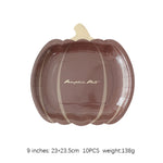 Halloween Thanksgiving Disposable Tableware White Paper Plates Halloween Pumpkin Party Supplies Birthday Party Decor