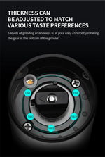 Electric Rechargeable Salt And Pepper Grinder With Adjustable Coarseness Refillable Mill Battery Powered Kitchen Gadget