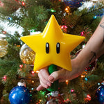 20CM Super Star Light Figure Handheld Christmas Tree Topper Decoration Star Pendant Peak Xmas Tree Top Desk Lamp For Gifts