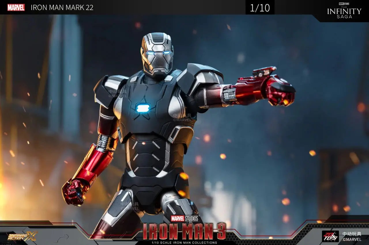 ZD Toys Iron Man Action Figure Mark 35 Red Snapper Iron Man MK 24 MK 22 MK 47 Tony Stark Ironman Figure Action Collect Toy Gift