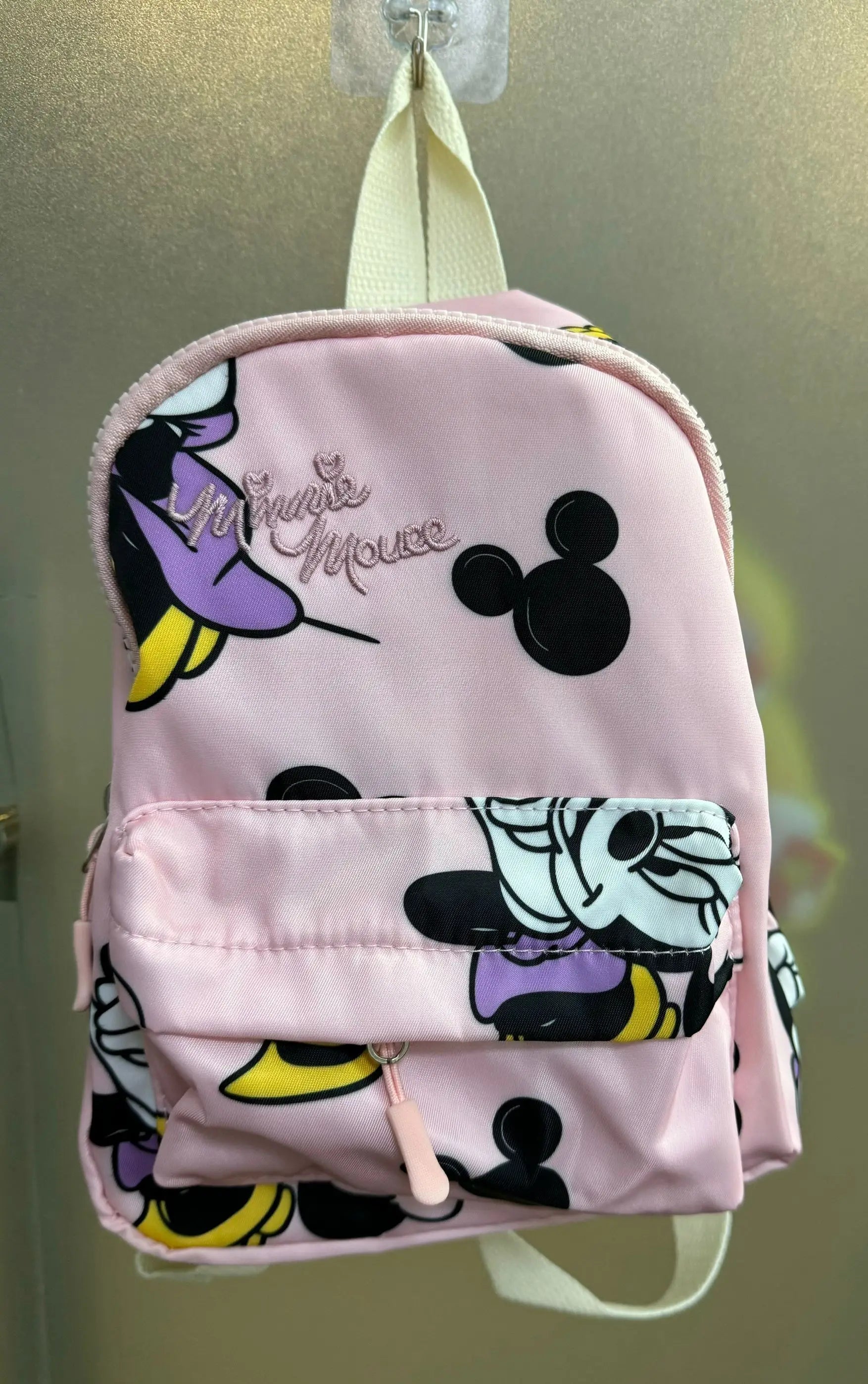 Disney Minnie New Original Fashion Girls Backpack High Quality Large Capacity Cute Children's School Bag Luxury Brand Backpack