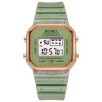 New Fashion Digital Student Transparent Electronic Watch Candy Multicolor LED Women Men Sports Waterproof Watches Clock Gift