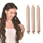 Heatless Hair Curler No Heat Hair Rollers Satin Curling Rod Headband Lazy Curls Soft Curlers Sleeping Flexi Rods Styling Tools