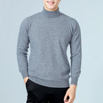 100% Wool Man Pullovers Winter New Fashion Vneck Sweater Hot Sale Wool Knitted Jumpers Male Woolen Clothes Standard Tops