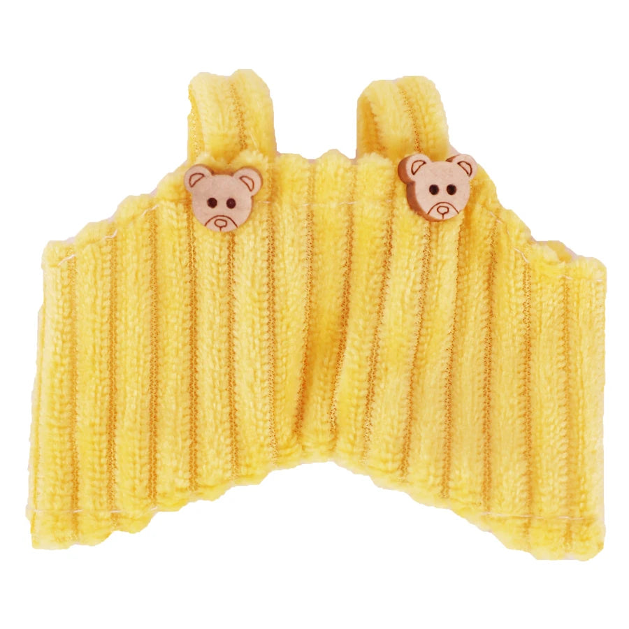 For 17Cm Plush Doll Labubu Clothes Accessories Pants Skirts Cute Overall Doll Shoes Leather Shoes Martin Boots Holiday Gifts