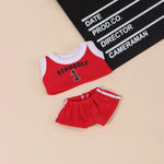 Labubu Only Selling Clothes 17cm First Second Generation Labubu Basketball Clothes Cute Doll Decoration Handmade Doll Clothes