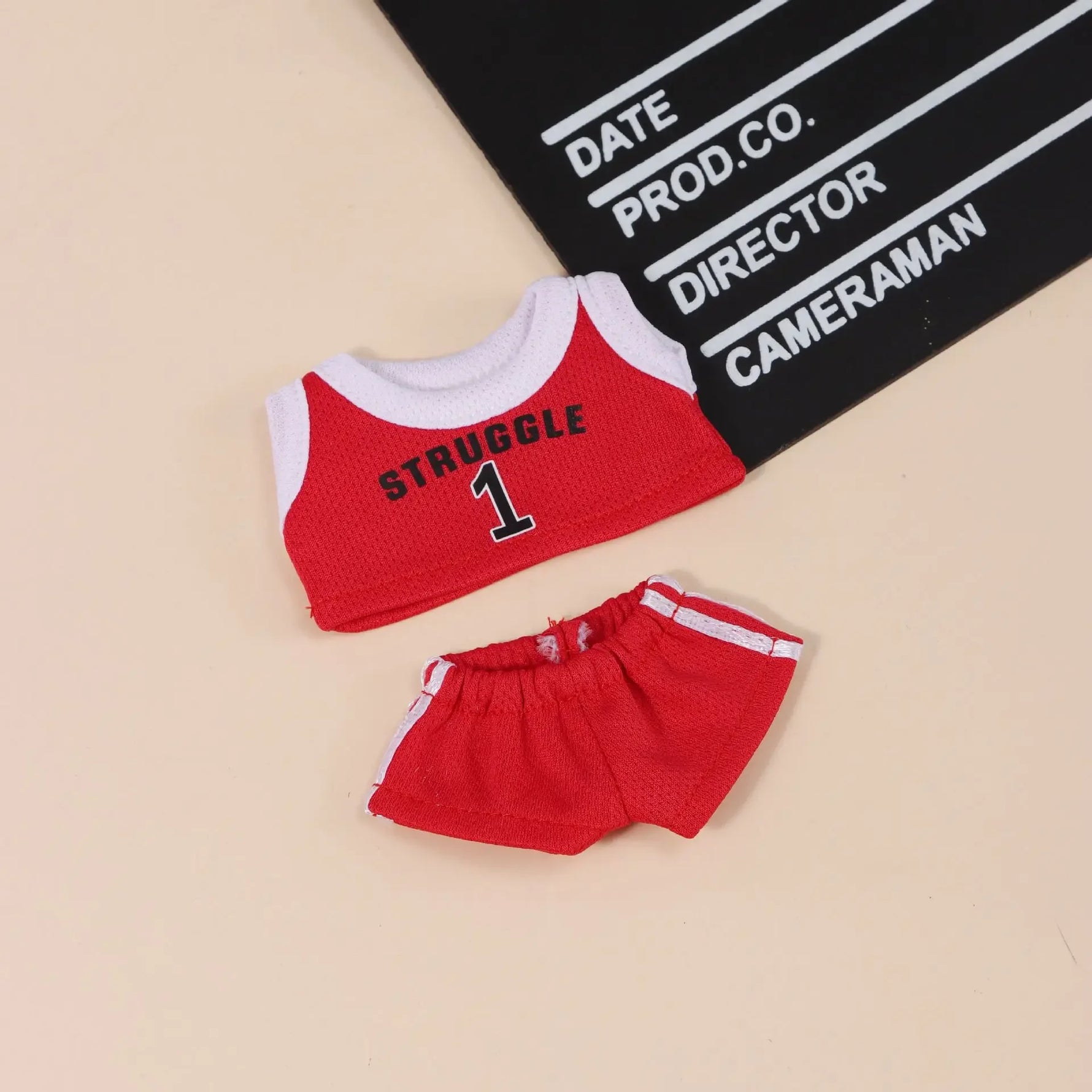 Labubu Only Selling Clothes 17cm First Second Generation Labubu Basketball Clothes Cute Doll Decoration Handmade Doll Clothes
