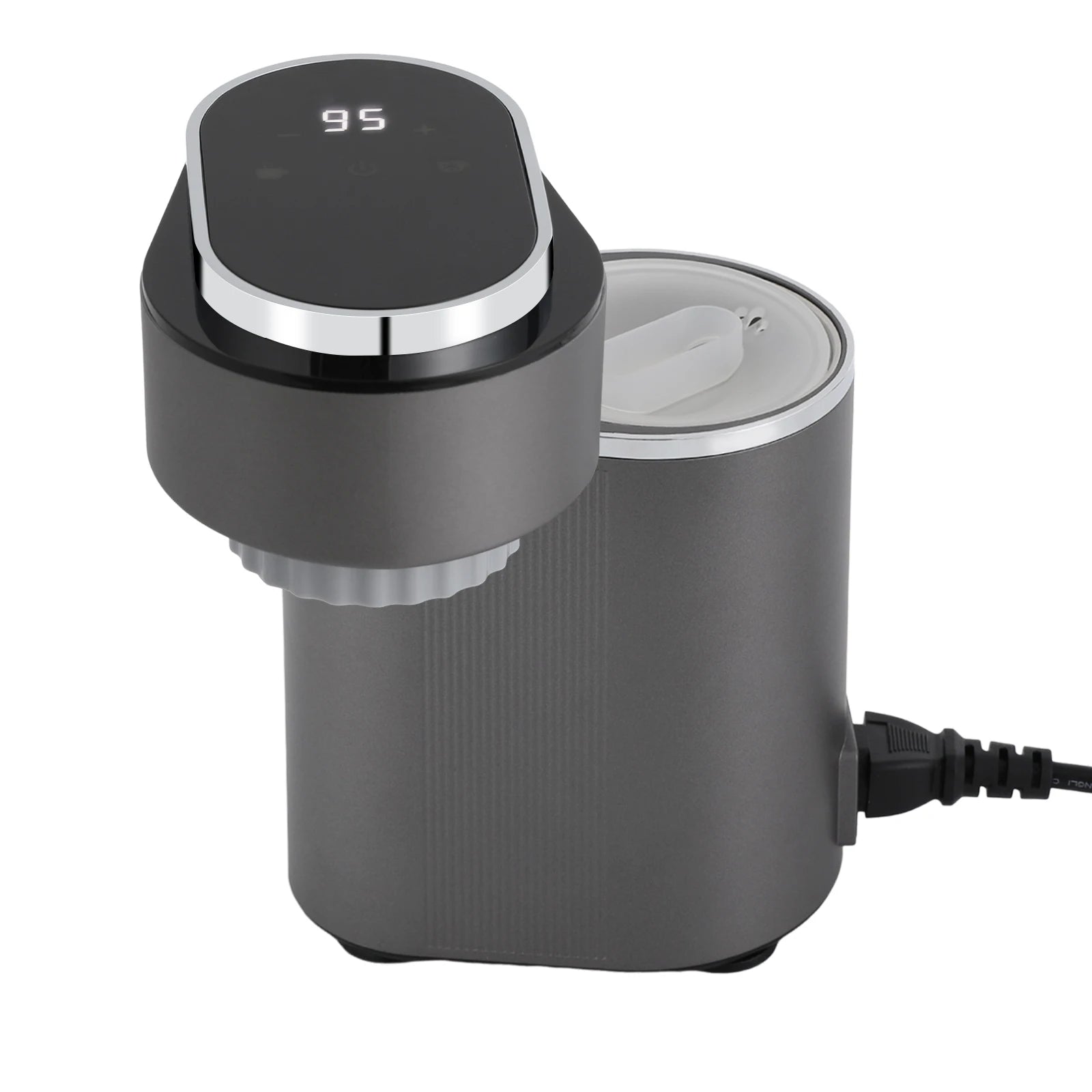 150ml Mini Coffee Machine 600W Portable Grey Travel Espresso Maker 15 bar 85-95℃ Coffee Latte Machine with touch screen panel