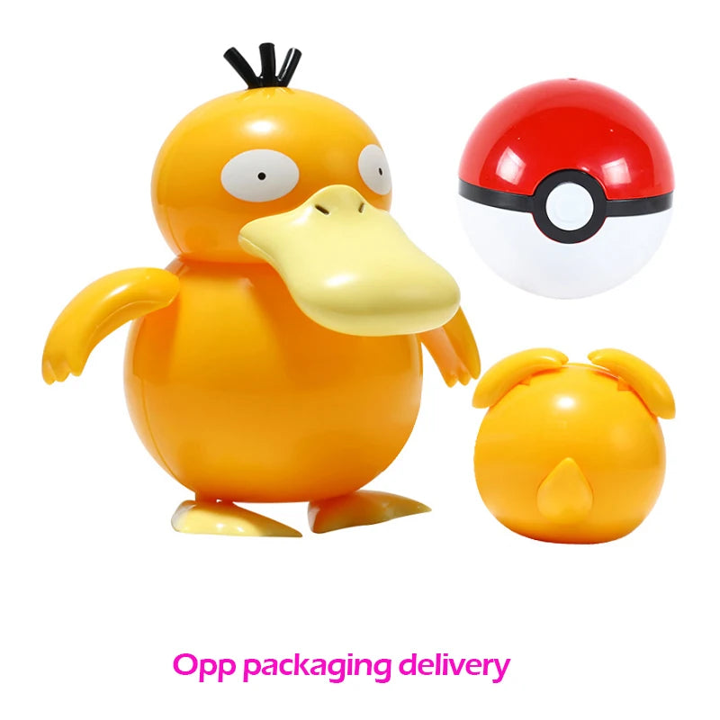 Figure Pokemon Pokeball transform Pikachu Charizard Venusaur Blastoise Mewtwo Gyarados Solgaleo Lunala Eevee poke ball toy gift