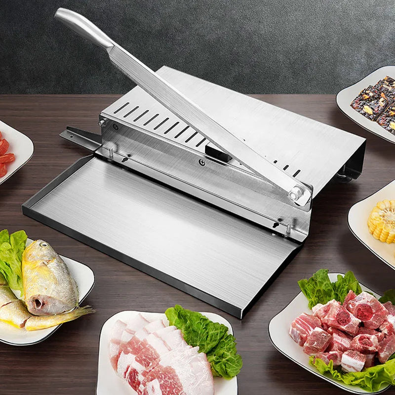 Commercial Slicer Frozen Meat  Bone Cutting Machine Minced Lamb Bone Meat Cutter Chicken Duck Fish Rib Lamb Cutting Kitchen Tool