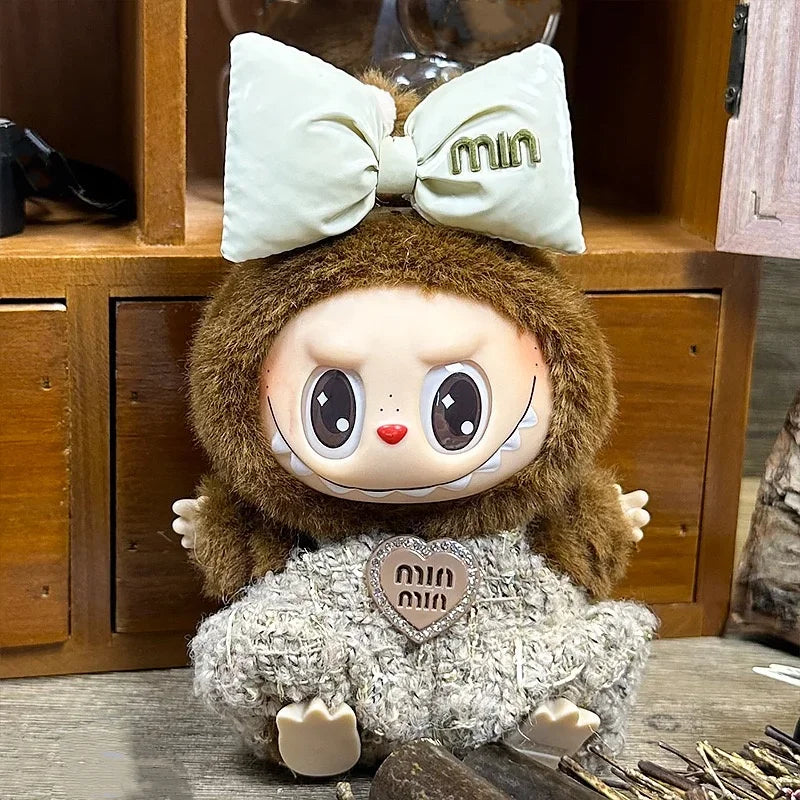 New Mini Plush Doll'S dIY Clothes Accessories for Labubu V1V2V3 High-end clothing set Accessories