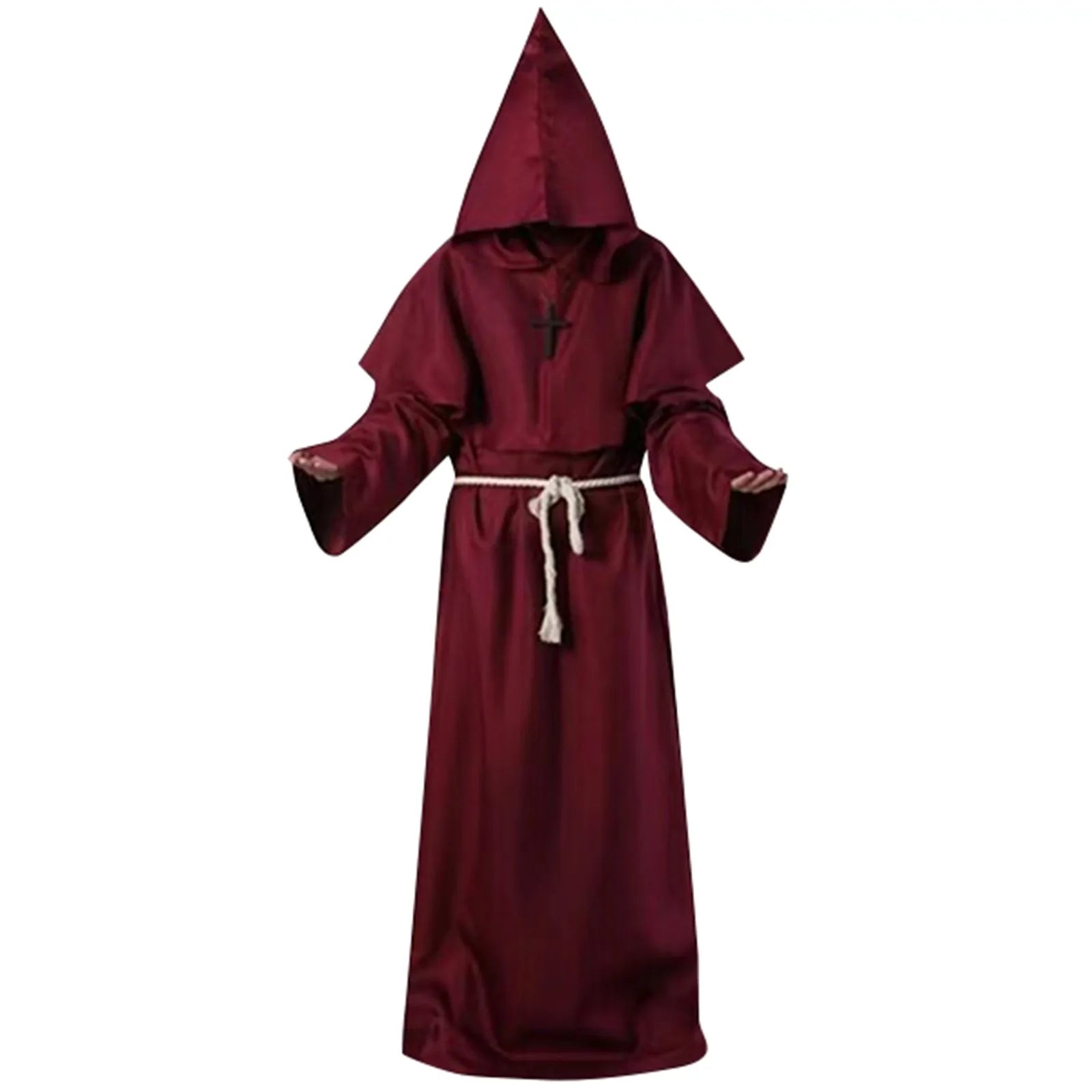 Monk Clothing Ancient Costume Medieval Monk Robe Wizard Clothing Priest Clothing Halloween Cos Costume