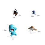 Pokemon Pikachu Figures Popplio Rowlet Cosmog Metang Eevee Litten Wobbuffet Pika Action Figure Toys for Children 8 Pcs / Set