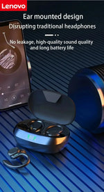 Original Lenovo Sports Wireless Earphones BT over Ear Buds with Earhooks Sports Earphones Running in-Ear Headphones