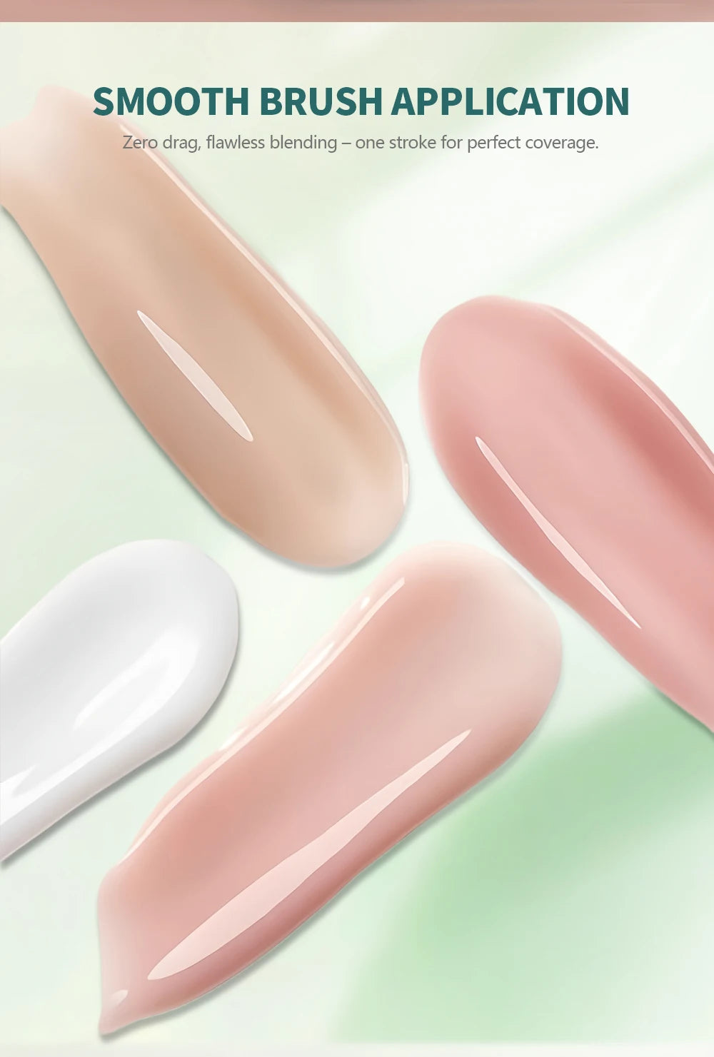 Nailpop HEMA-FREE Builder Gel 30g for Nail Extension Milky Smooth Clear/Pink Long Lasting Quick Building Soak Off UV Nail Gel