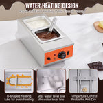 SucceBuy 2 3 Tanks Electric Chocolate Tempering Machine Chocolate cascade Melting Pot for Kitchen home appliance