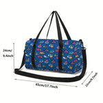 Excavator Truck Large Capacity Luggage Bag  For Boy And Girls Best Gifts 3D Cartoon Travel Duffels Hand Bag For Children