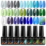 20pc Nail Gel Polish Set HEMA Free All-season Nails Long Lasting Soak Off Varnishes Kit for Manicure DIY UV/LED Gel Desgin
