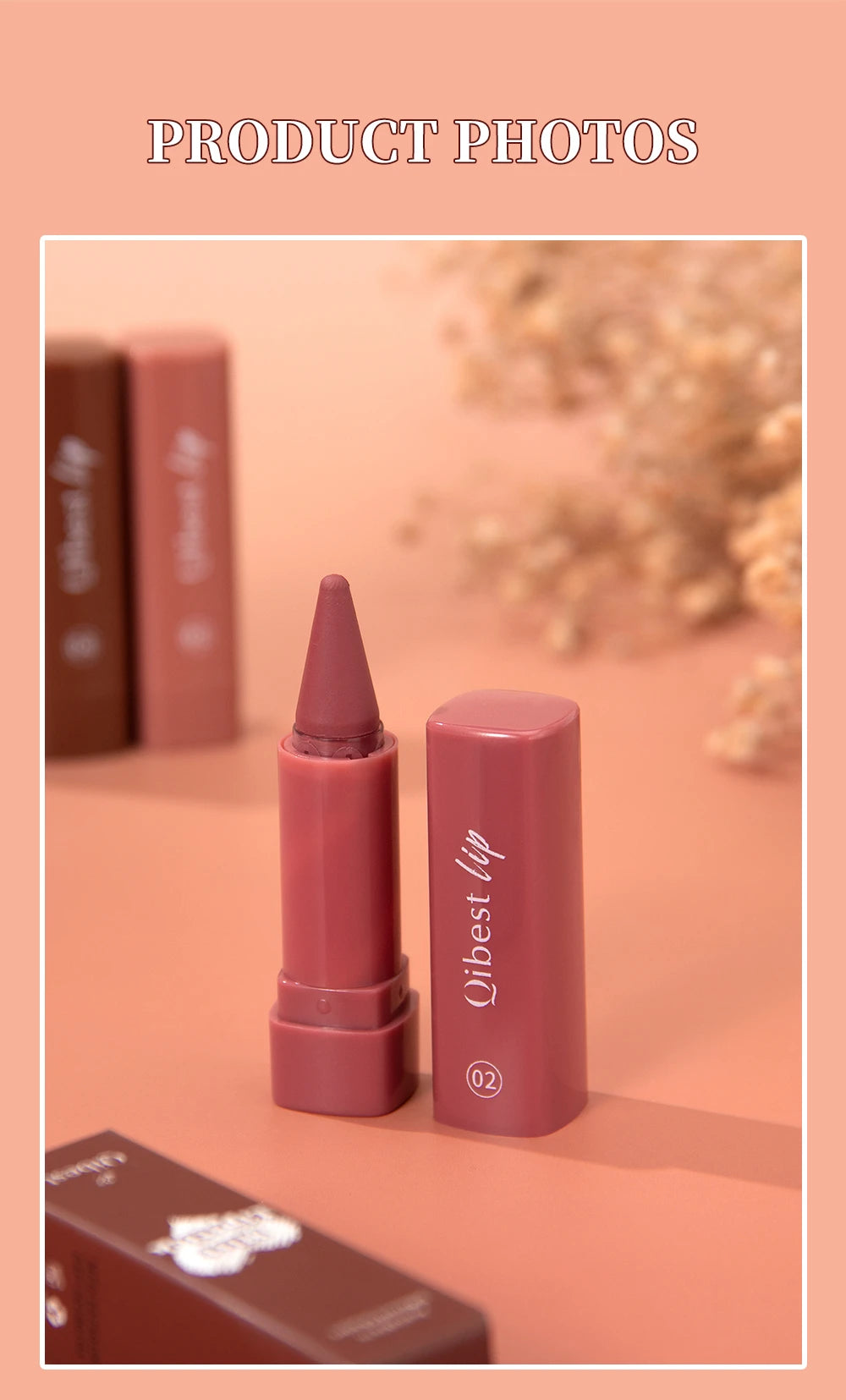 Twist Up Lip Liner Lipstick Pen Multipurpose Powder Blusher Velvet Matte Waterproof Lip Contour Non Stick Cup Lip Rouge Makeup
