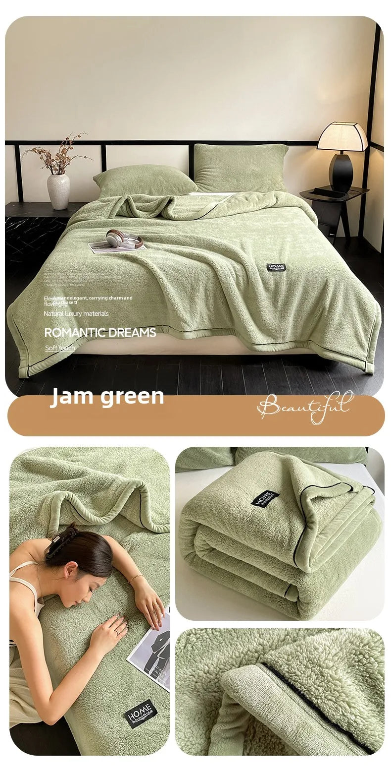 Plush Warm Winter Blanket A Grade Coral Fleece Flannel Soft Thick Bed Blankets for Sofa Single Double Couple Furry Bedspread