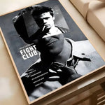 Movie Sticky Fight Club Poster High-definition art sticker Self adhesive waterproof home decoration for living room
