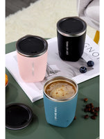 300ml Thermos Cup Men's and Women's Exquisite Portable Cup 304 Stainless Steel Simple Water Cup Office and Home Milk Coffee Cup