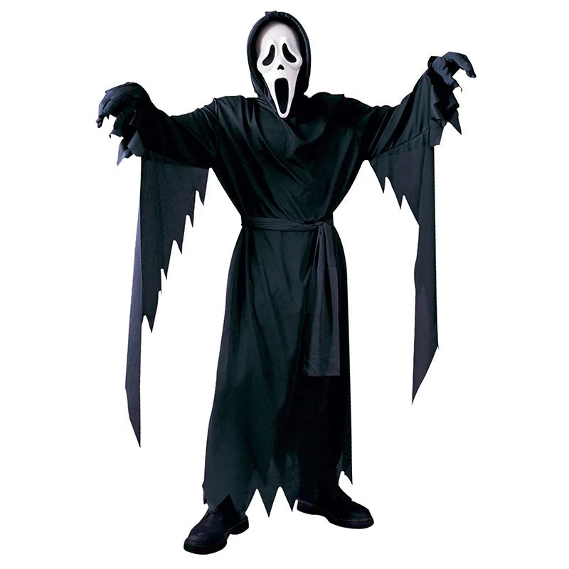 Halloween Scream Ghost Eva Horror Mask Cosplay Party Ball EVA Mask Suit Props Death God Costume Festival Celebration Costume