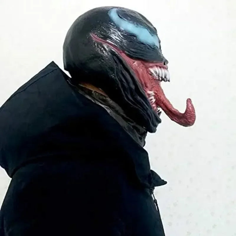 New Superhero Venom 3 Long Tongue Mask Cosplay Latex Masks Horror Party Helmet Props Supplies Novelty Masks Christmas Halloween