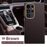 LANGSIDI Luxury Nappa Leather Magnetic Phone Case for Samsung s24 ultra Galaxy s23 ultra s24 plus for Magsafe fundas Back Cover