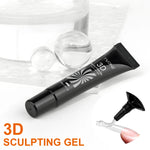 10ml 3D Nail Art Gel - DIY Designs,Waterproof Sculpting gel，Waterproof Nail Art Design Gel for Intricate Carvings & Shapes