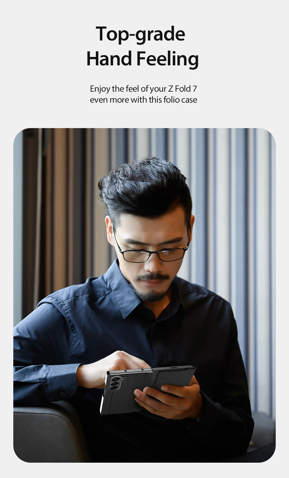 DUX DUCIS Full Protection Business Flip Leather Case for Samsung Galaxy Z Fold 7 6 5 5G Card Pocket Magnetic Closure Cover